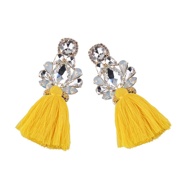 Modern női fülbevaló különböző színekben és színes kövekkel