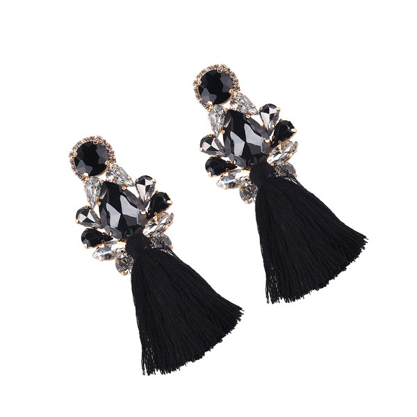 Modern női fülbevaló különböző színekben és színes kövekkel