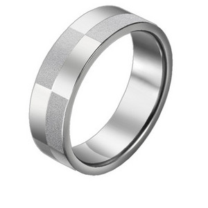 Μοντέρνο ανδρικό δαχτυλίδι σε ασημί χρώμα