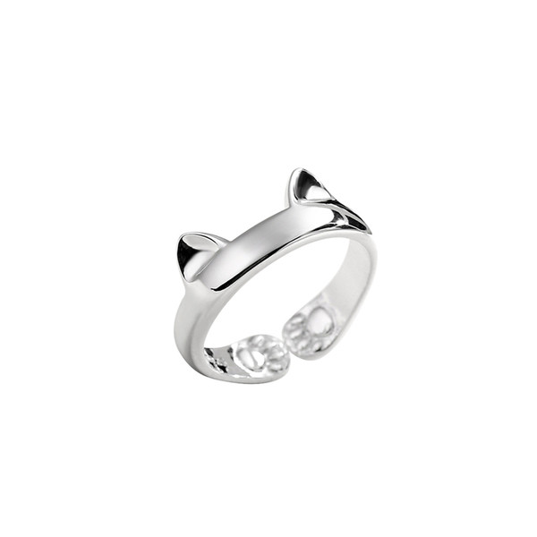 Inel reglabil pentru femei de culoare argintie