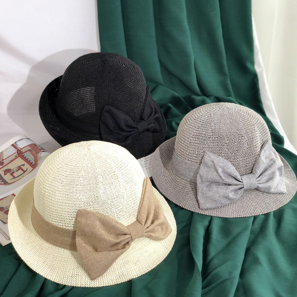 Alkalmi női sapka több színben szalaggal