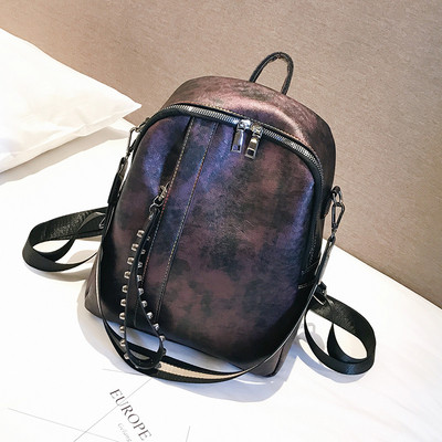 Cipzáras női hátizsák két színben