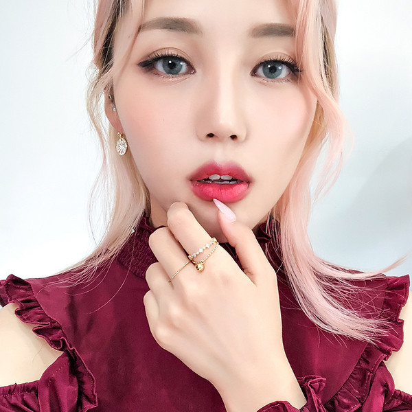 Modern női háromrészes gyűrű arany színben