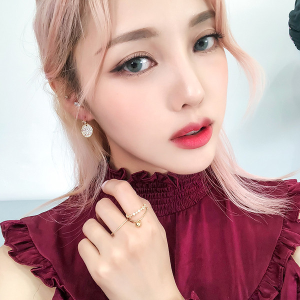 Modern női háromrészes gyűrű arany színben