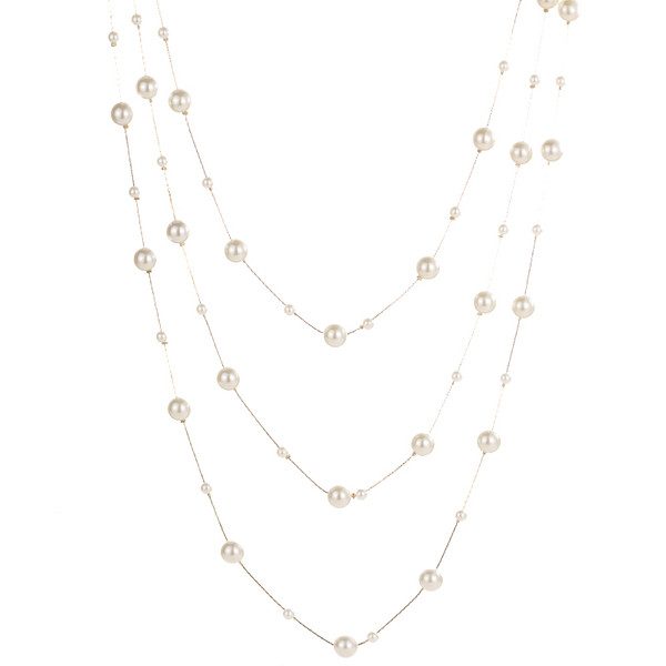 Modern női nyaklánc gyöngyökkel