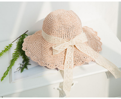 Κομψό γυναικείο καπέλο με κορδέλα δαντέλας σε διάφορα χρώματα