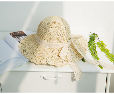 Κομψό γυναικείο καπέλο με κορδέλα δαντέλας σε διάφορα χρώματα