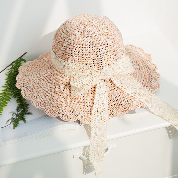 Κομψό γυναικείο καπέλο με κορδέλα δαντέλας σε διάφορα χρώματα