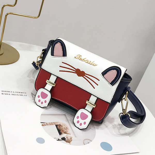 Színes női táska eko bőrből, 3D elemmel