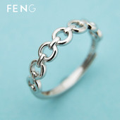 Inel simplu pentru femei de culoare argintie