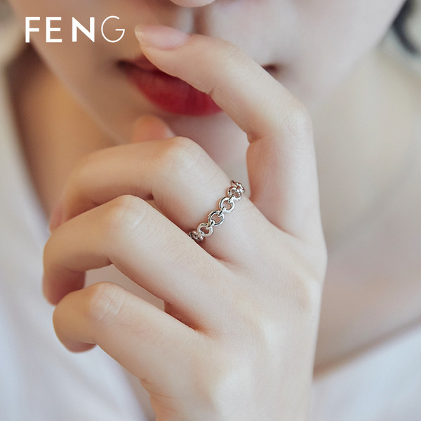 Inel simplu pentru femei de culoare argintie