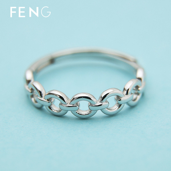 Inel simplu pentru femei de culoare argintie