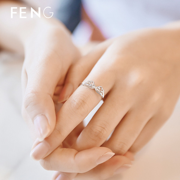 Modern állítható női gyűrű ezüst színben