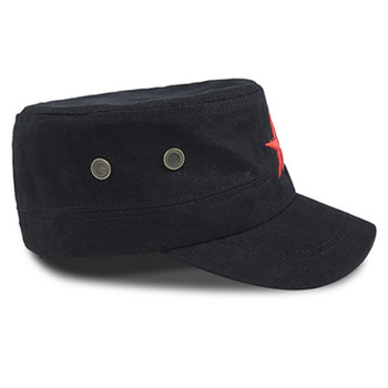 Casual  γυναικείο καπέλο με  κέντημα σε μαύρο χρώμα