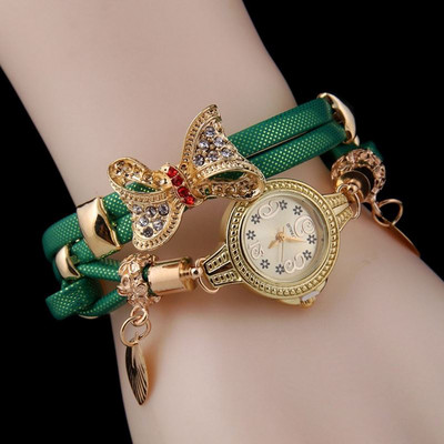 Σύγχρονο γυναικείο ρολόι με 3D μεταλλικά στοιχεία και πέτρες