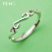 Női hétköznapi gyűrű ezüst színben