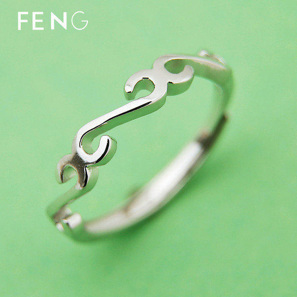 Női hétköznapi gyűrű ezüst színben