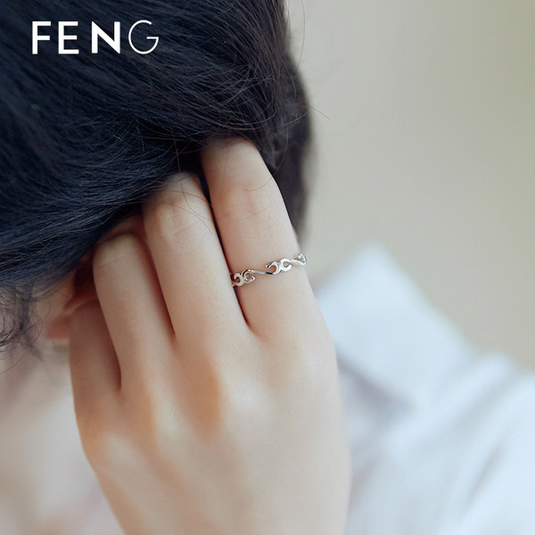 Női hétköznapi gyűrű ezüst színben