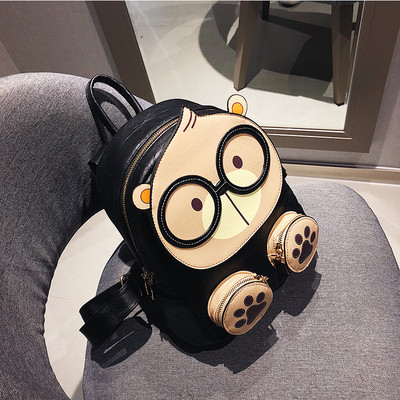 Πολύχρωμο γυναικείο σακίδιο σε τρία χρώματα