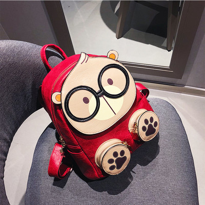 Πολύχρωμο γυναικείο σακίδιο σε τρία χρώματα