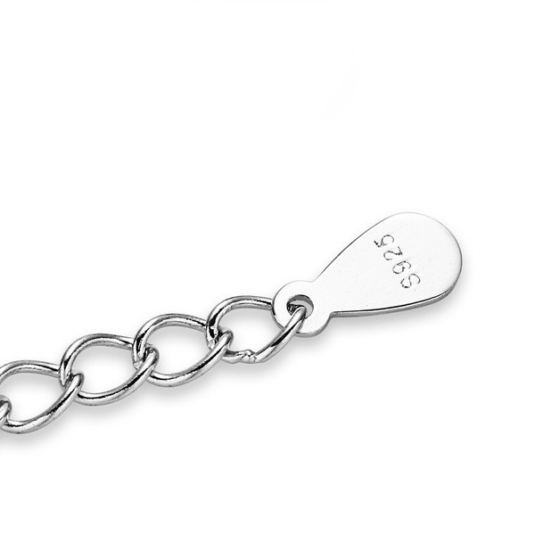 Modern női nyaklánc ezüst színben