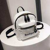 Modern női hátizsák fehér, barna és fekete színben