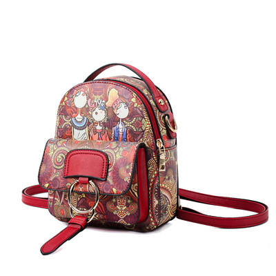 Napi női hátizsák rátéttel, három színben