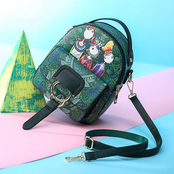 Napi női hátizsák rátéttel, három színben