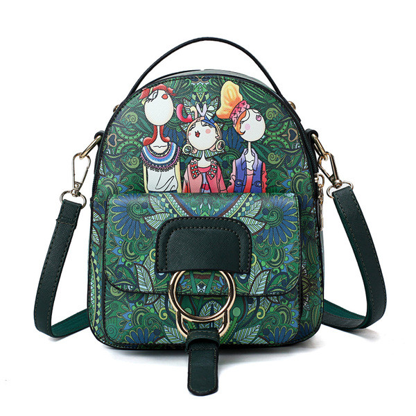 Napi női hátizsák rátéttel, három színben