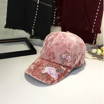 Γυναικείο  καπέλο με λουλούδια κεντήματος σε διάφορα χρώματα