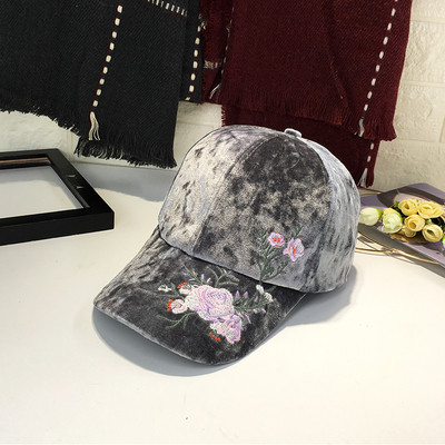 Γυναικείο  καπέλο με λουλούδια κεντήματος σε διάφορα χρώματα