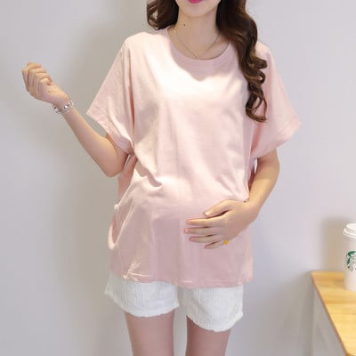 Βαμβακερό T-shirt για έγκυες γυναίκες σε διάφορα χρώματα