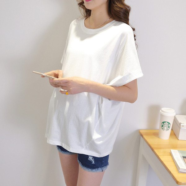 Βαμβακερό T-shirt για έγκυες γυναίκες σε διάφορα χρώματα