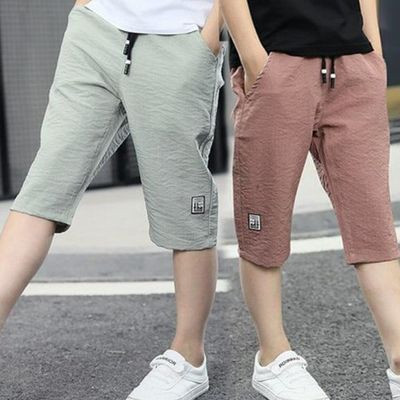 Παιδικά παντελόνια για αγόρια σε τρία χρώματα με δεσμούς