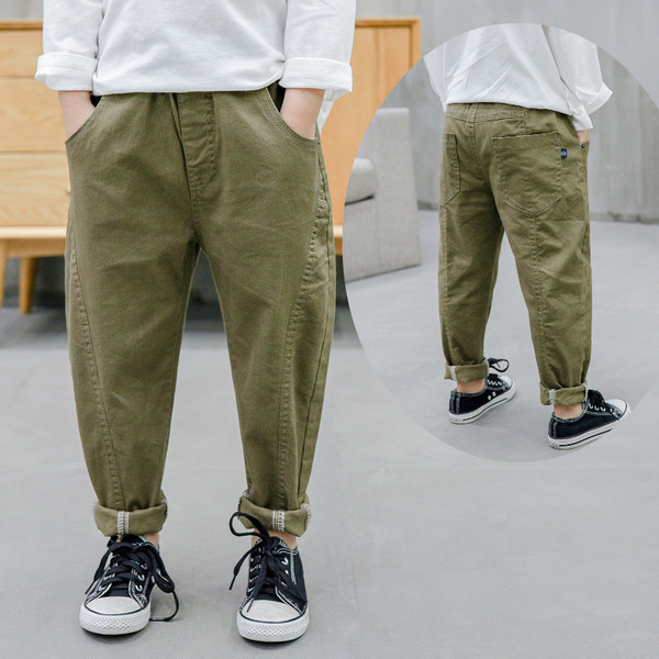 Μοντέρνα παιδικά παντελόνια σε δύο χρώματα