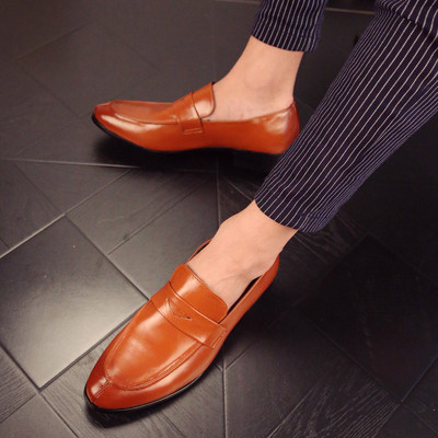 Öko bőrből készült férfi hivatalos cipő több színben két modell