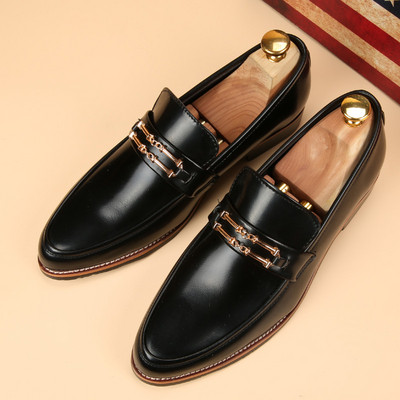 Öko bőrből készült férfi hivatalos cipő több színben két modell