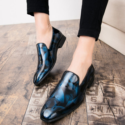 Öko bőrből készült férfi hivatalos cipő több színben két modell