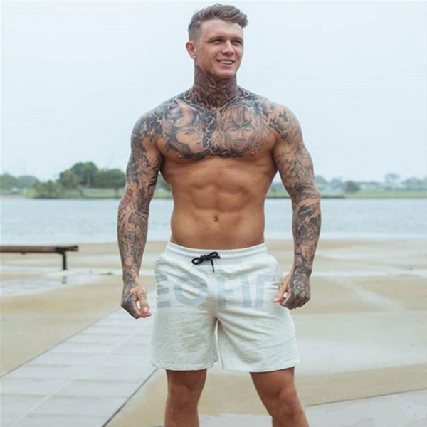 Modern férfi rövidnadrág két színben felirattal