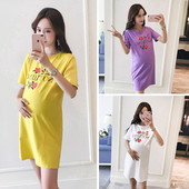 Alkalmi ruha terhes nőknek színes nyomattal három színben