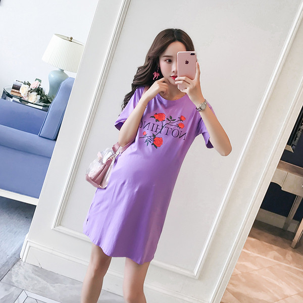 Alkalmi ruha terhes nőknek színes nyomattal három színben