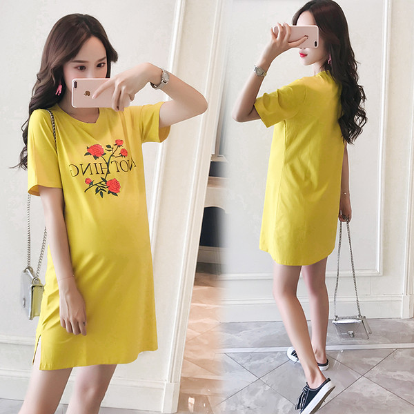 Alkalmi ruha terhes nőknek színes nyomattal három színben