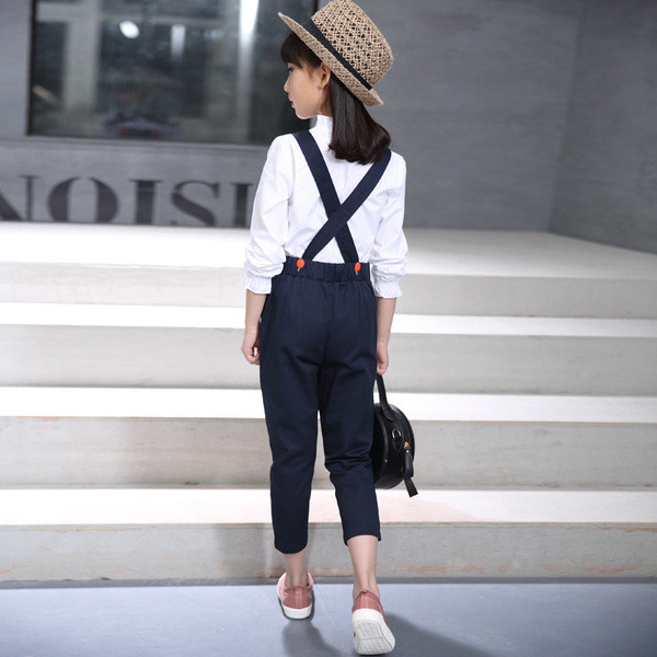 Gyerekkészlet lányok overálhoz inggel