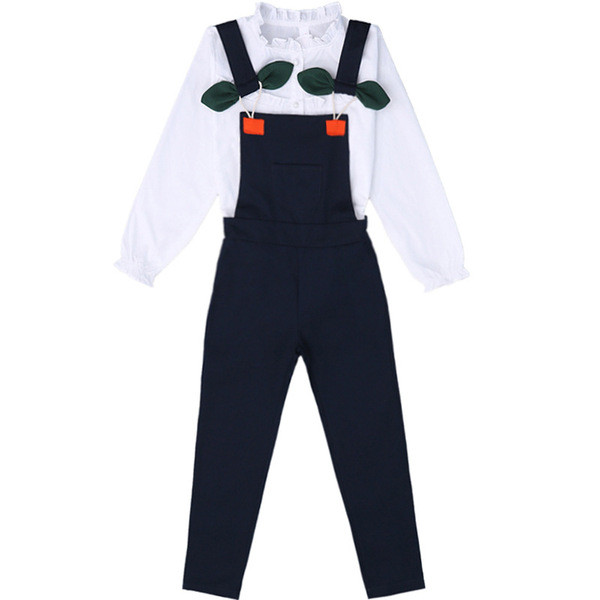 Gyerekkészlet lányok overálhoz inggel