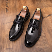 Κομψά ανδρικά παπούτσια από οικολογικό δέρμα σε τρία χρώματα