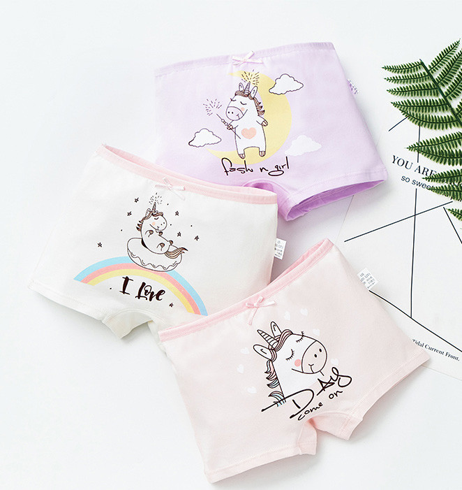 Három részes gyerek fehérnemű szett lányoknak