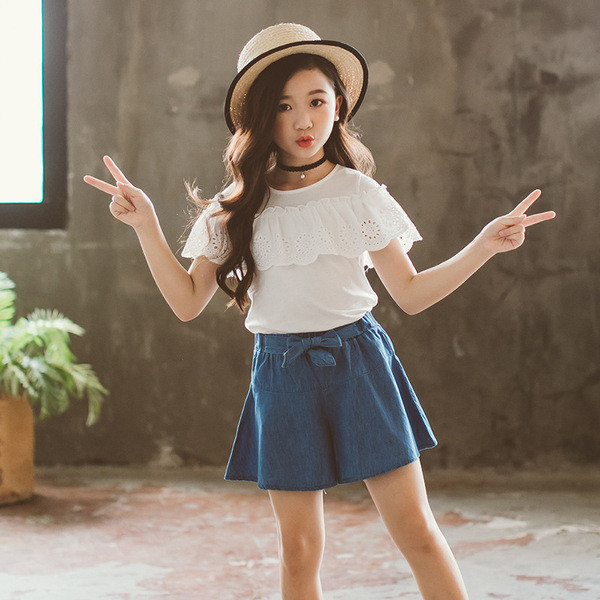 Gyerekkészlet lány blúzhoz és nadrághoz