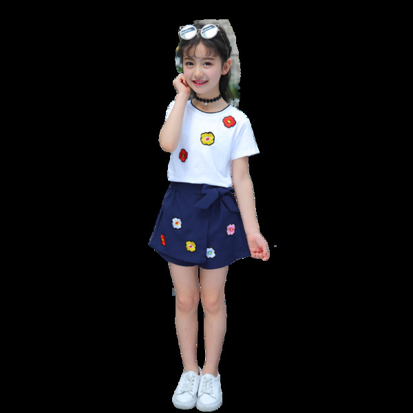 Modern gyerek szett kétrészes nadrágból és blúzból