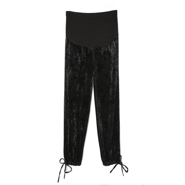 Άνετα παντελόνια για έγκυες γυναίκες από βελούδο σε διάφορα χρώματα