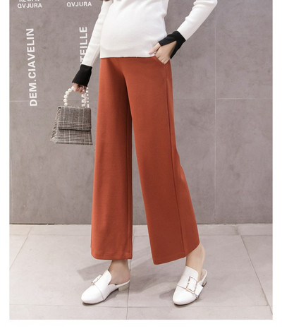 Pantaloni eleganti pentru gravide in doua culori - model lat